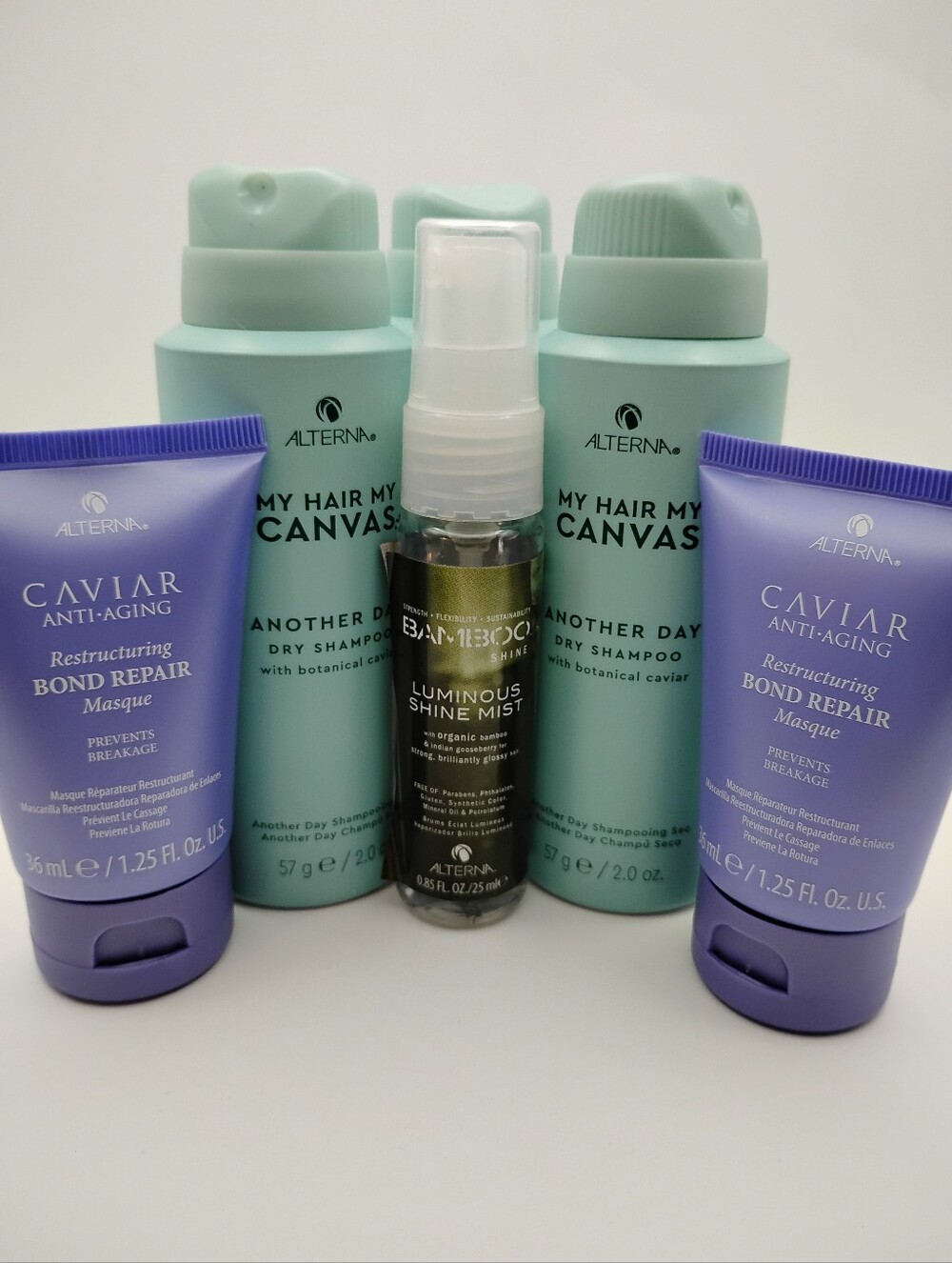 Alterna Hair Bundle: Bamboo Shine, Dry Shampoo, &,  Bond Repair Mask